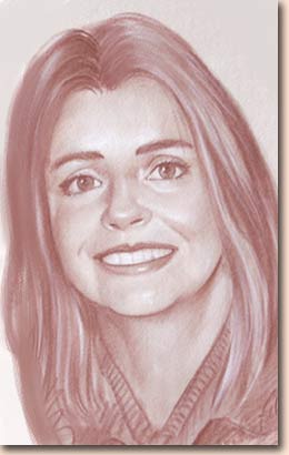 femme de face