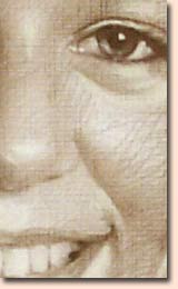 détail d'un portrait au crayon